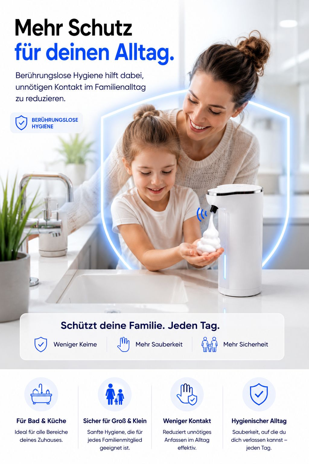 Vessaro™ TouchFree Pro-Sensor-XL Schaumseifenspender