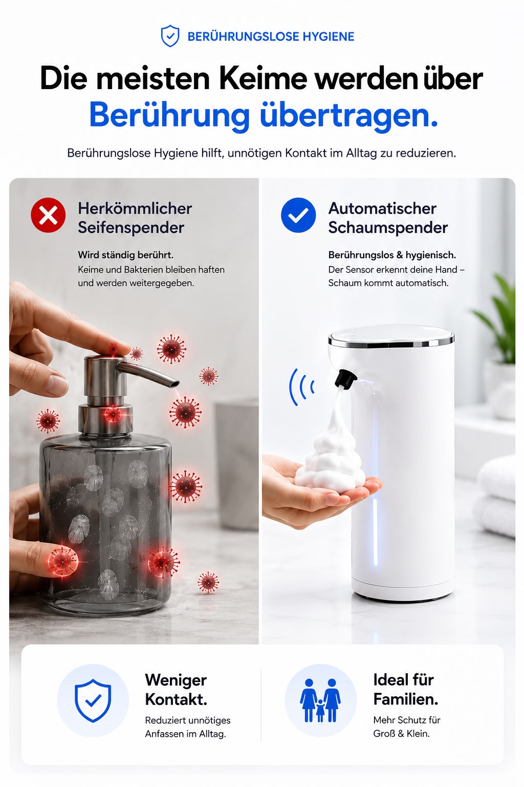Vessaro™ TouchFree Pro-Sensor-XL Schaumseifenspender