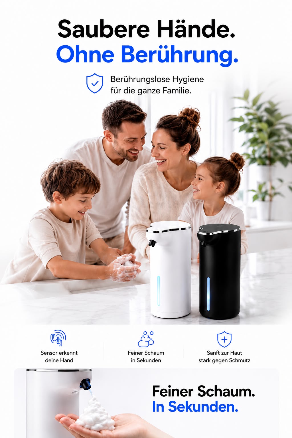 Vessaro™ TouchFree Pro-Sensor-XL Schaumseifenspender