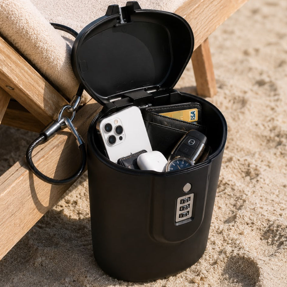 Vessaro™ Beachguard Strandsafe Schwarz – Solo-Reise – 1 Stück
