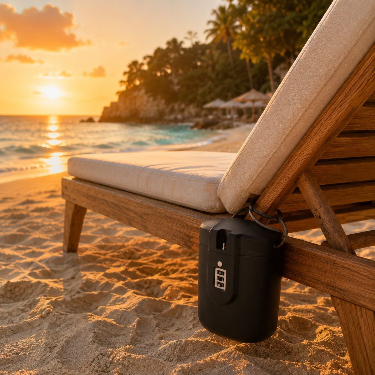 BeachGuard bei Sonnenuntergang
