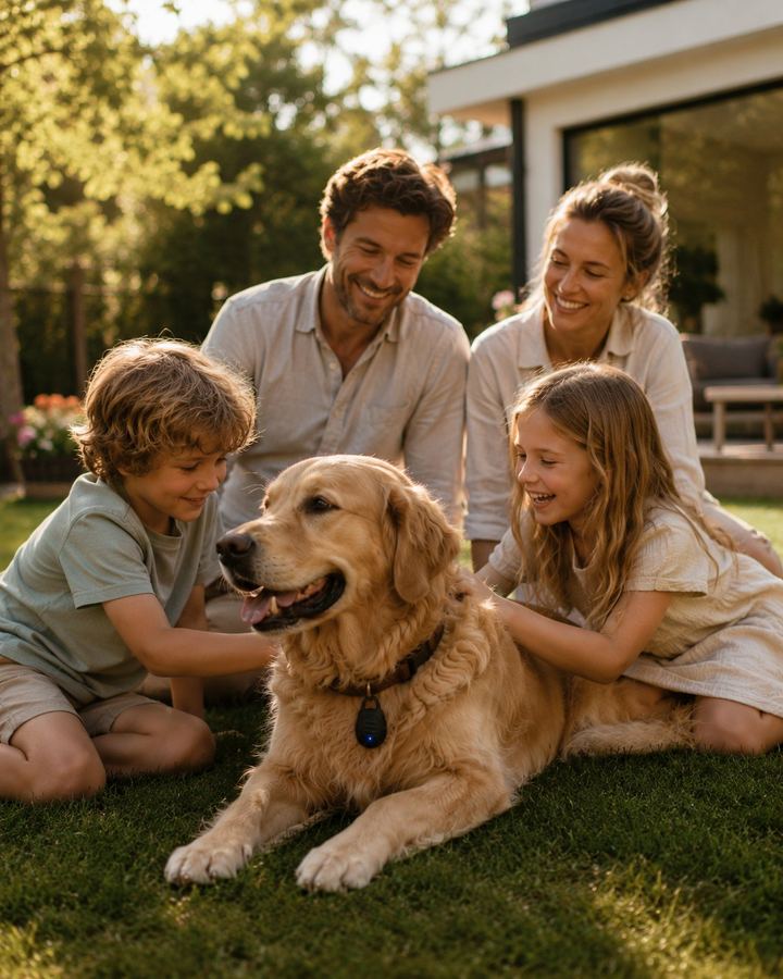 Familie mit Hund